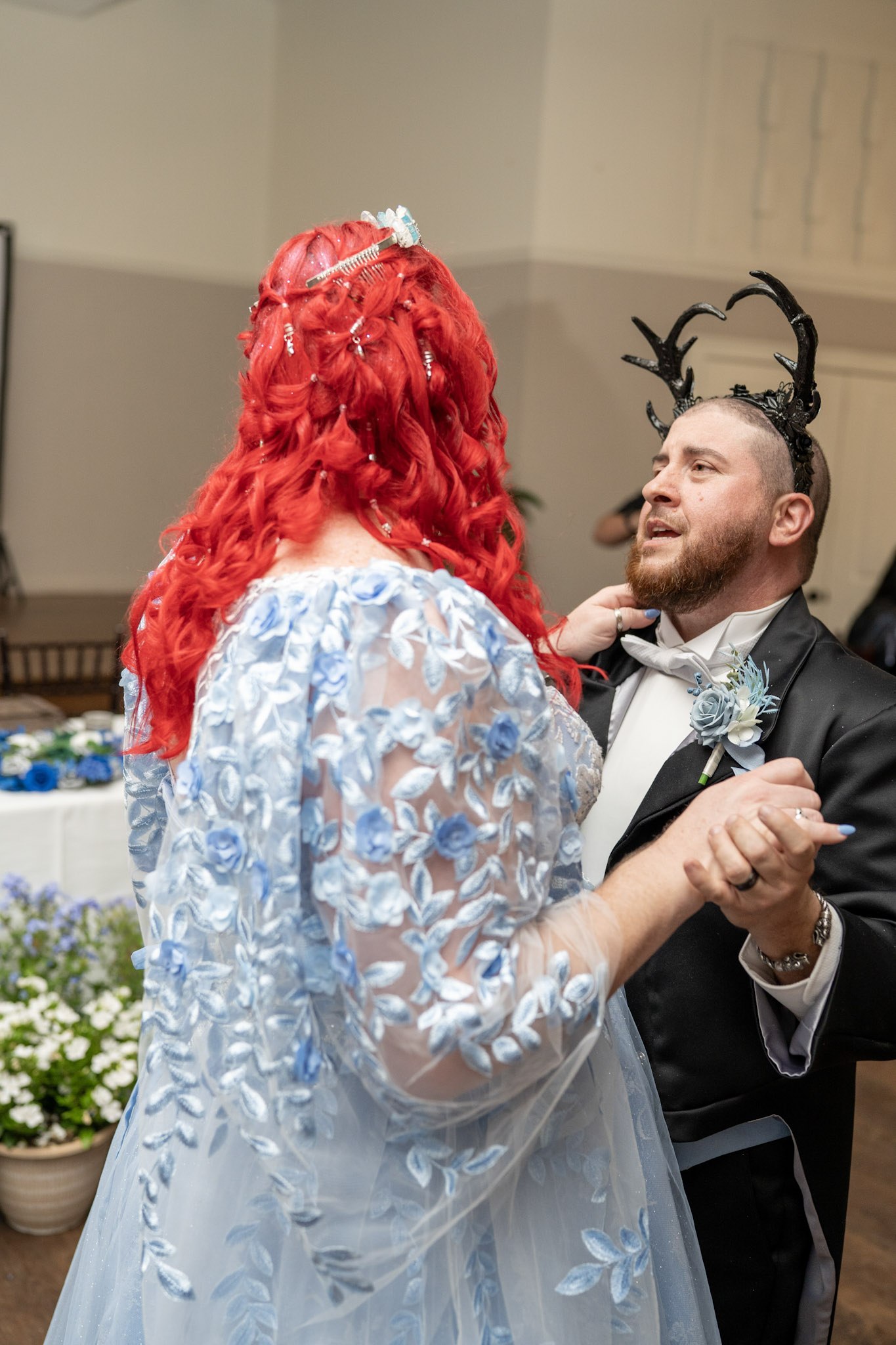 groom first dance photographed during a wedding