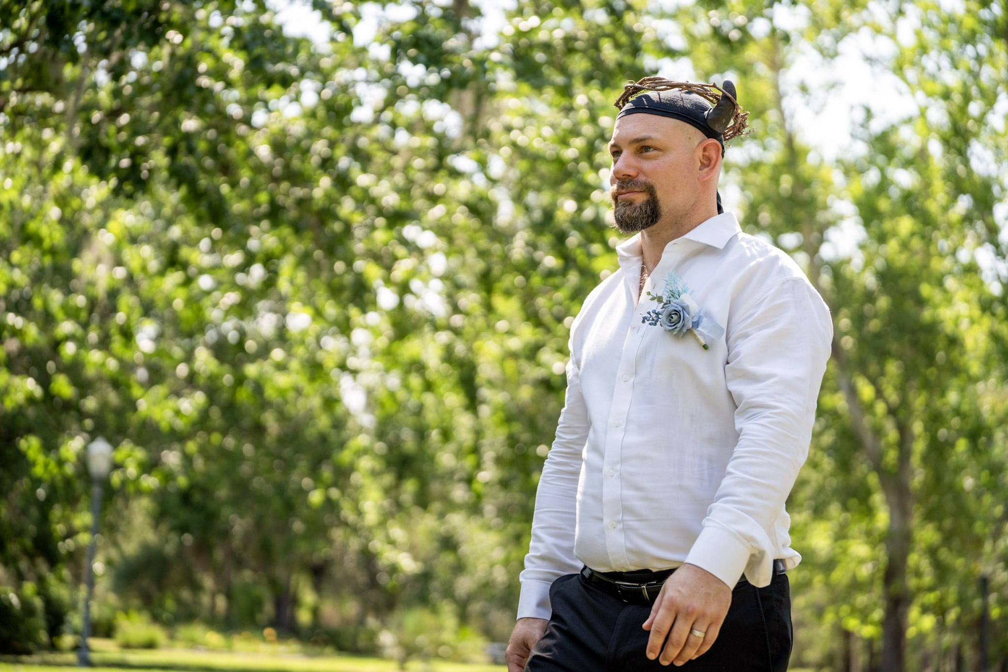 groom portrait photographed during a wedding